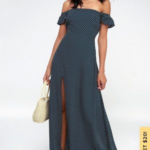 BNWT Lulus Polka Dot Dress with Tags